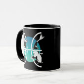 Pisces-Symbol - astrologisches Zodiakzeichen Tasse (Vorderseite Links)