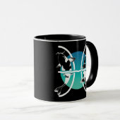 Pisces-Symbol - astrologisches Zodiakzeichen Tasse (VorderseiteRechts)