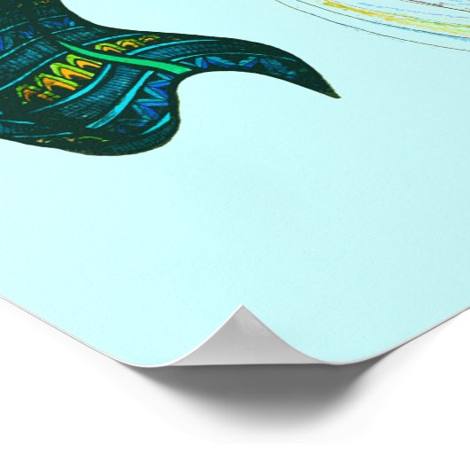 Pisces-Symbol Poster (Ecke)