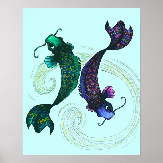 Pisces-Symbol Poster (Vorne)