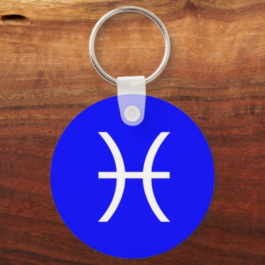 Pisces-Symbol Schlüsselanhänger (Vorderseite)