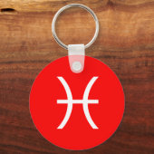 Pisces-Symbol Schlüsselanhänger (Vorderseite)