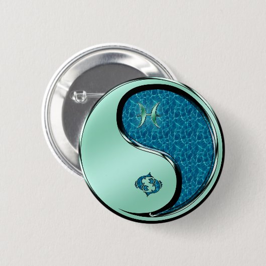 Pisces the Fish Button (Vorne & Hinten)