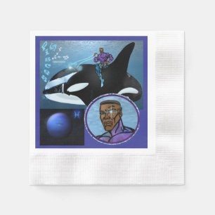 Pisces Theme Geburtstagsparty Gunst für Table Napk Serviette