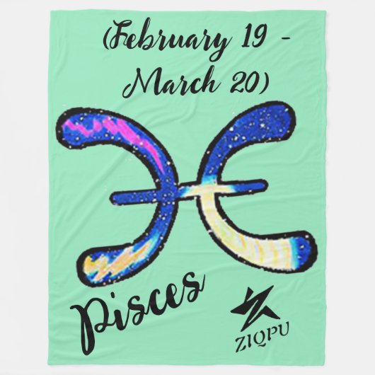 Pisces Throw Blanket Fleecedecke (Vorderseite)