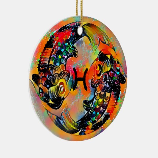 Pisces Tijuana Keramik Ornament (Rechts)