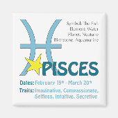 Pisces Traits Magnet (Vorne)