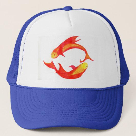 'Pisces' Trucker Hat Truckerkappe (Vorderseite)