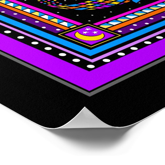 Pisces Twin Fish Poster (Ecke)