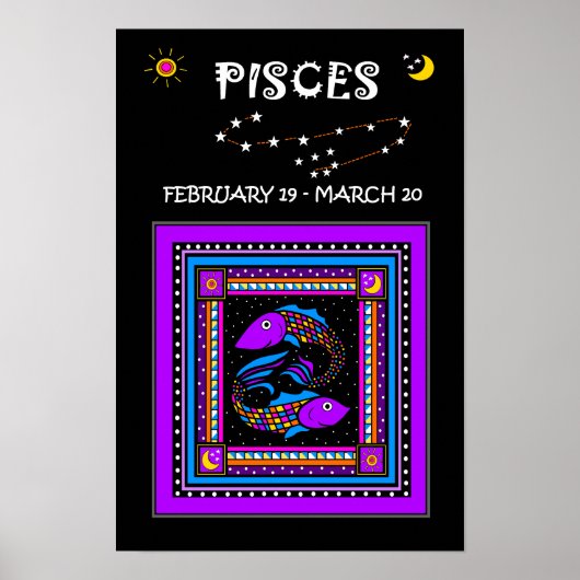 Pisces Twin Fish Poster (Vorne)