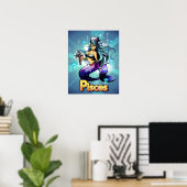 'Pisces' unterhalb der Meerjungfrau Poster (Heimbüro)