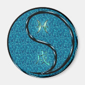 Pisces & Water Dog Magnet (Vorne)