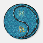 Pisces & Water Dragon Magnet (Vorne)