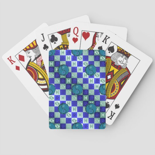 Pisces & Water Ox Spielkarten (Rückseite)