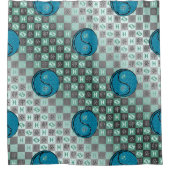 Pisces & Water Rabbit Duschvorhang (Vorderseite)