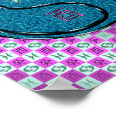 Pisces & Water Rooster Poster (Ecke)