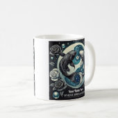 Pisces "Where Dreams Flow" Zodiac-Tasse Kaffeetasse (VorderseiteRechts)