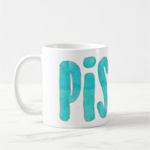 Pisces White Coffee Tasse