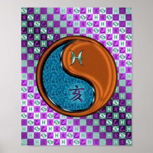Pisces & Wood Boar Poster (Vorne)