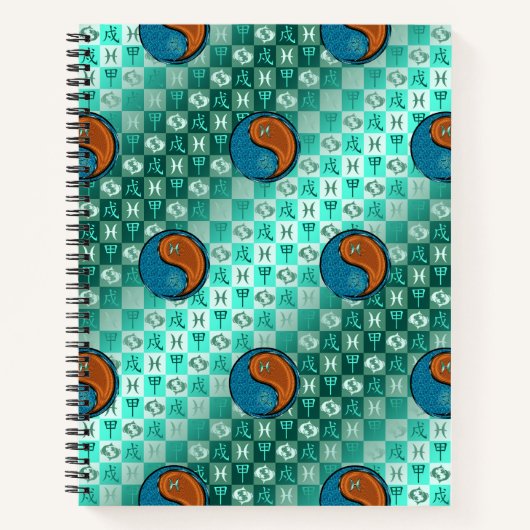 Pisces & Wood Dog Notizblock (Vorderseite)