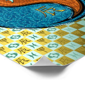 Pisces & Wood Dragon Poster (Ecke)