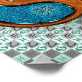 Pisces & Wood-Kaninchen Poster (Ecke)
