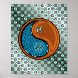 Pisces & Wood-Kaninchen Poster
