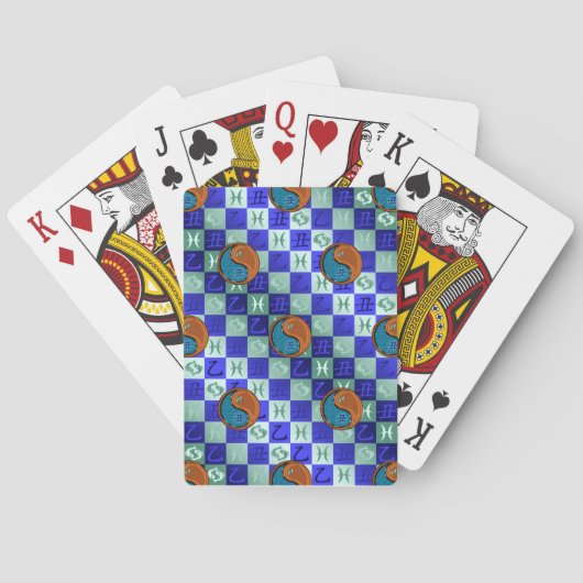 Pisces & Wood Ox Spielkarten (Rückseite)