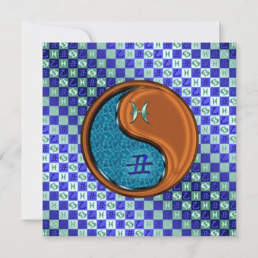 Pisces & Wood Rat Karte (Vorderseite)