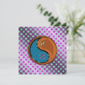 Pisces & Wood Rooster Karte (Stehend Vorderseite)