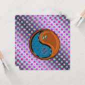 Pisces & Wood Rooster Karte (Vorderseite/Rückseite Beispiel)