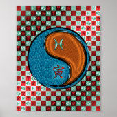 Pisces & Wood Tiger Poster (Vorne)