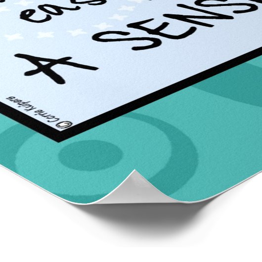 Pisces WordCloud-Poster Poster (Ecke)