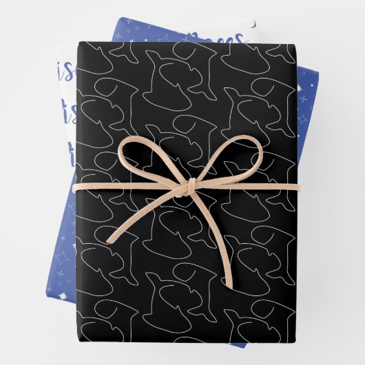 ⭐ Pisces Wrapping Paper | SET 3 Geschenkpapier Set (Beispiel)