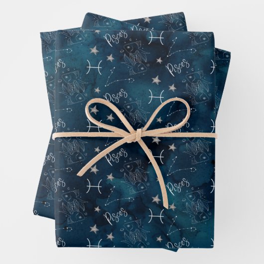 Pisces Wrapping Paper Sheets Geschenkpapier Set (Beispiel)