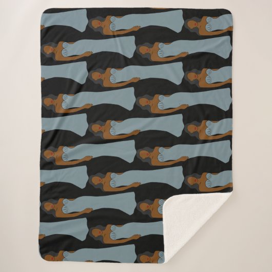 Pisces Zodiac Astrologie Sherpadecke (Vorderseite)