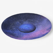 Pisces Zodiac Astrologisches Schild Planet Neptun Pappteller (Schrägansicht)