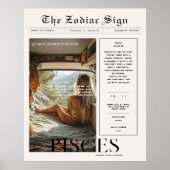 Pisces | Zodiac Astrology Foto Newspapier Poster (Vorne)