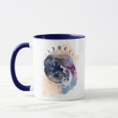 Pisces Zodiac Blume Tasse zum Geburtstag (Links)