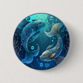 Pisces Zodiac Button (Vorderseite)