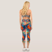 Pisces Zodiac Capri Leggings (Rückseite)