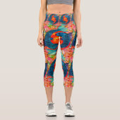 Pisces Zodiac Capri Leggings (Vorderseite)