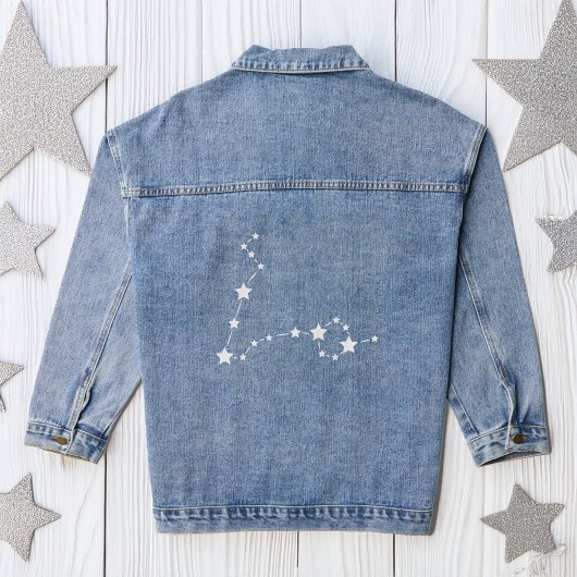 Pisces Zodiac Constellation Jeansjacke