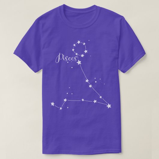 Pisces Zodiac Constellation T - Shirt (Design vorne)