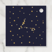 Pisces zodiac Danke, Baby-Dusche Geschenkanhänger (Rückseite)