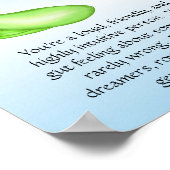 Pisces Zodiac Fish Astrology Sign Poster (Ecke)