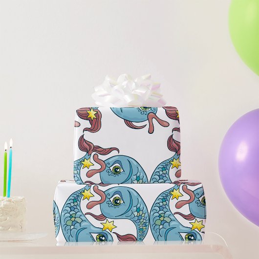 Pisces Zodiac Fish Horoscope Geschenkpapier