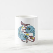 Pisces Zodiac Fish Horoscope Kaffeetasse (Mittel)