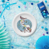 Pisces Zodiac Fish Horoscope Pappteller (Party)