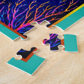 Pisces Zodiac Fish Swimming in Cosmic Waters Puzzle (Seite)